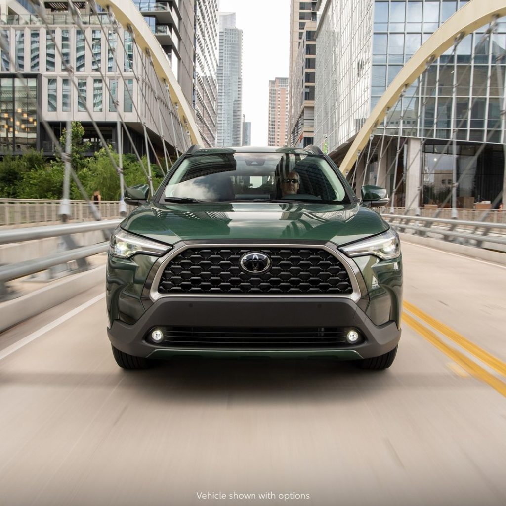 Make your way downtown with the first-ever 2022 #CorollaCross, available in AWD ...