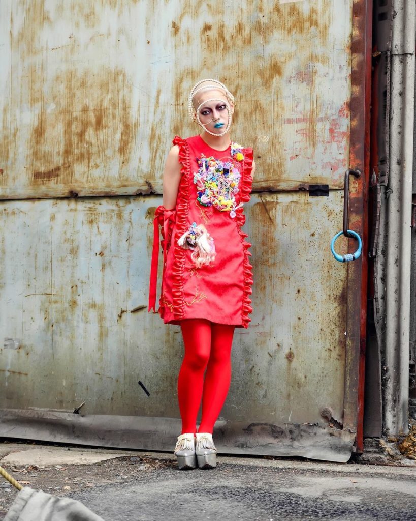 Street snaps we shot outside of Japanese fashion brand Pays Des Fées (@paysdesf...