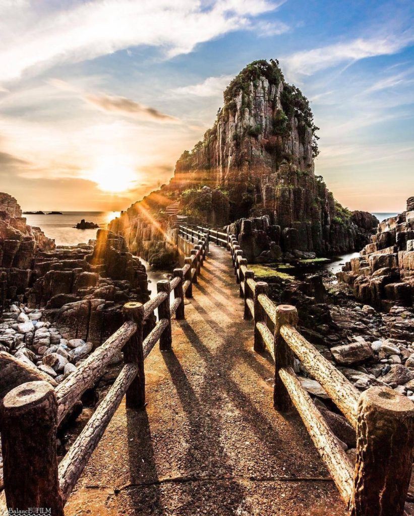 Hokoshima Island in Fukui is named after its columns of stone which look like sp...