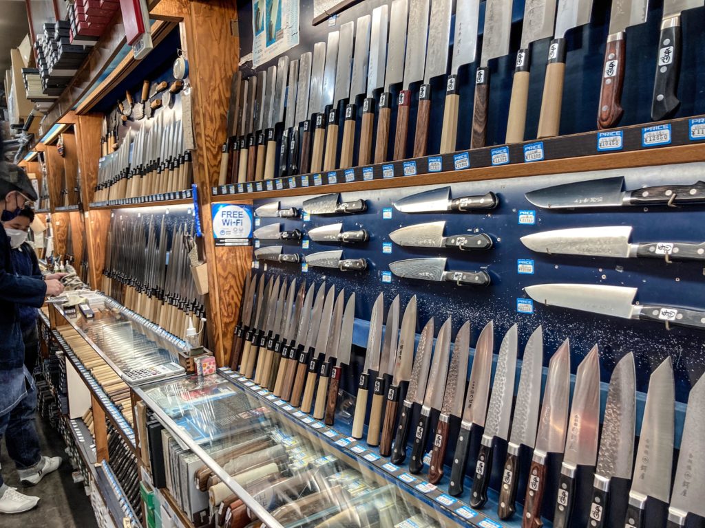 Knife shopping in kappabashi today