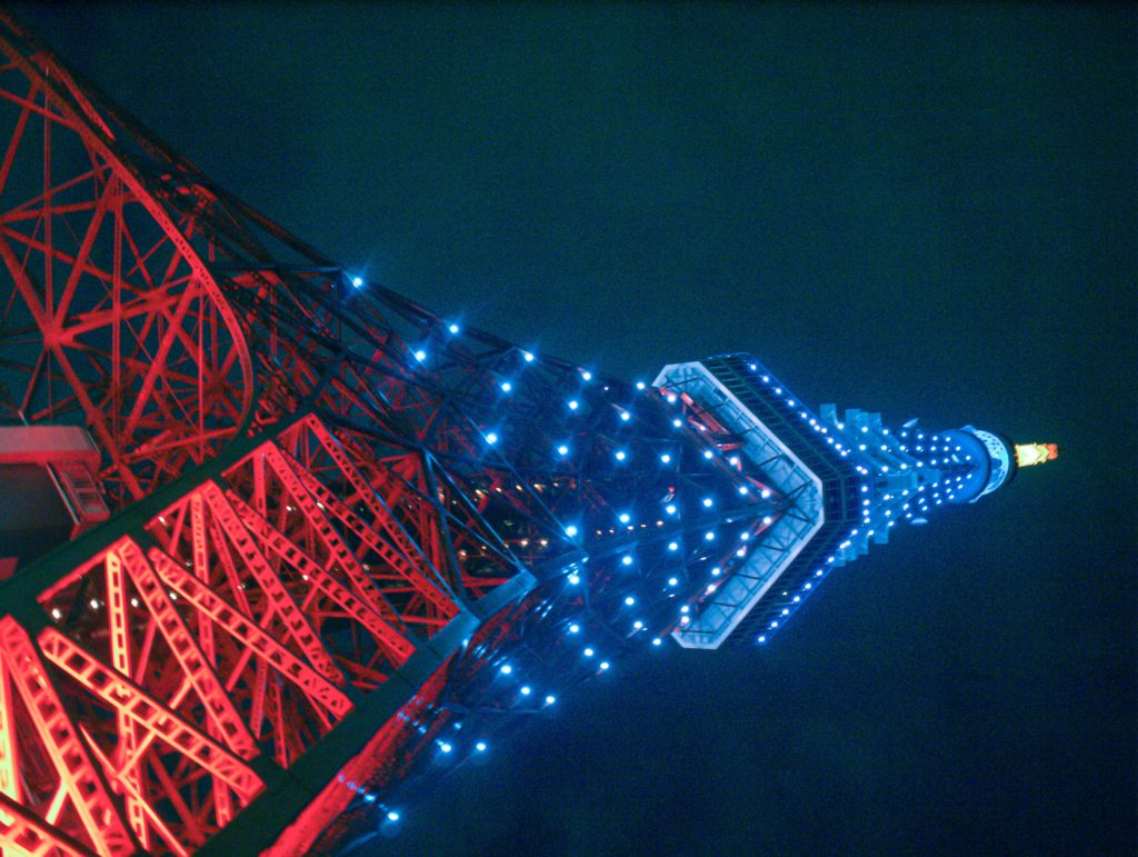 lookin' up at Tokyo Tower