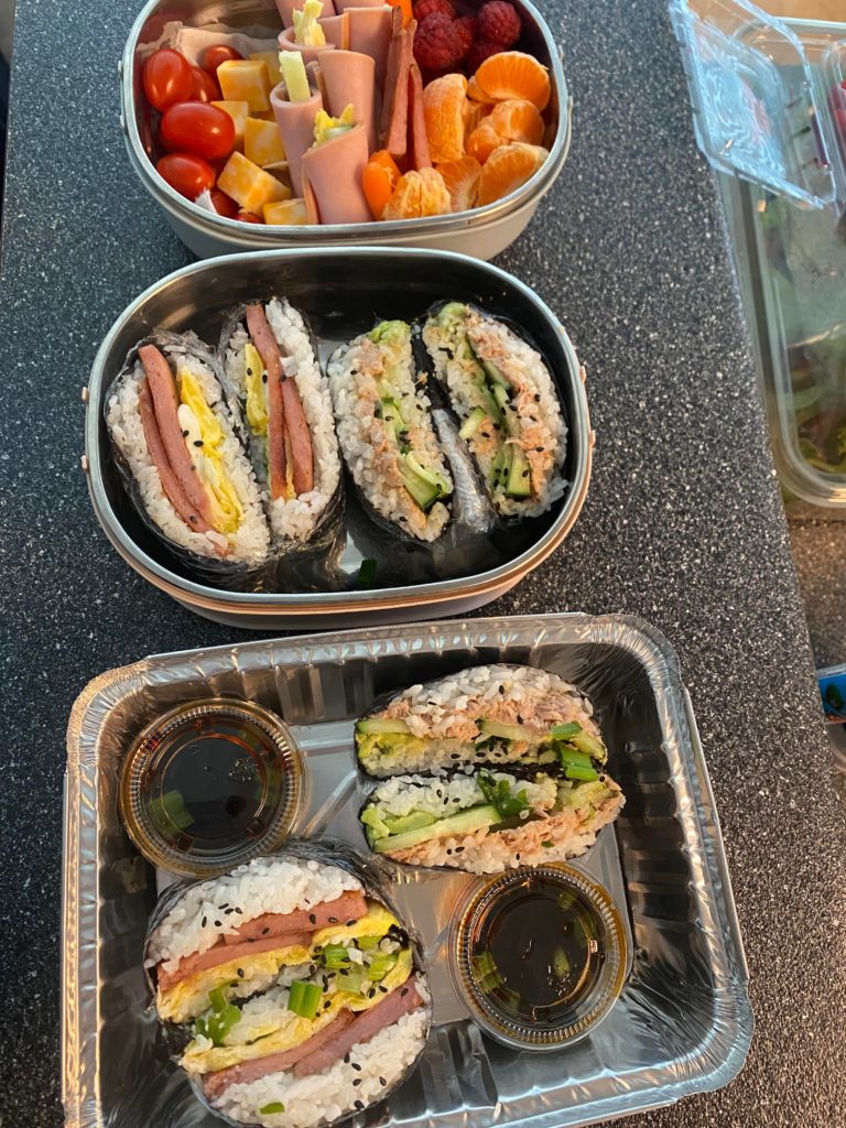 Made onigirazu for a picnic! (Inspired by another post)