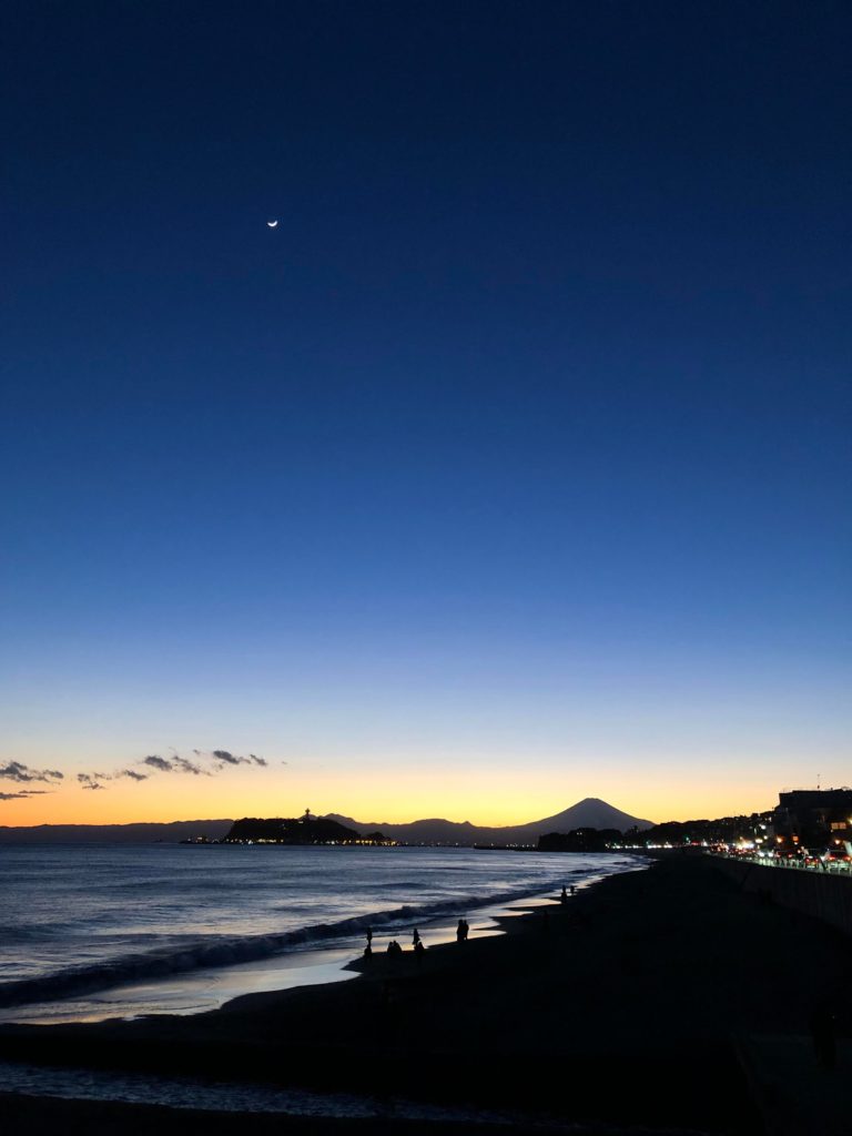 Today’s sunset in Shonan
