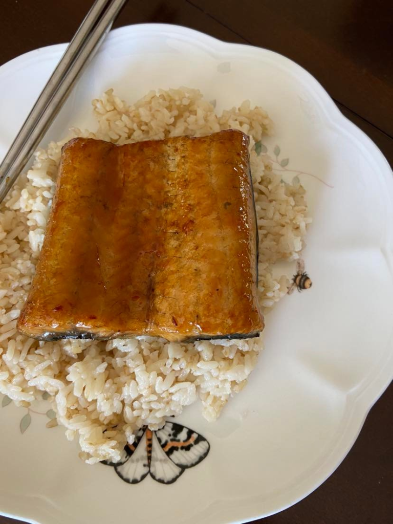 Glazed this unagi I got from my brother