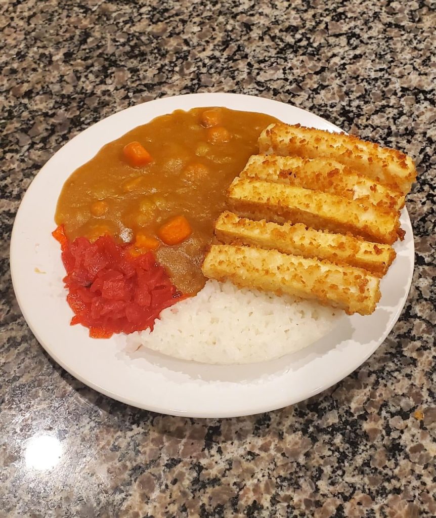 Tofu katsu curry