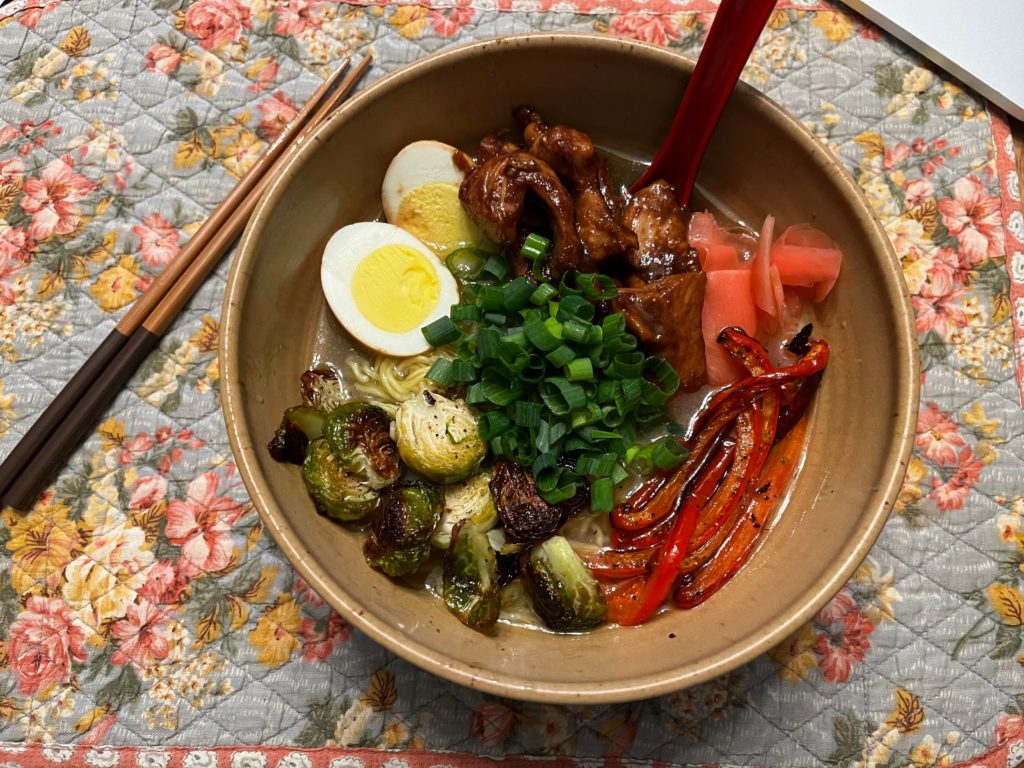 Homemade shio ramen