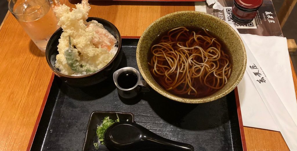 Hot Soba Tempura