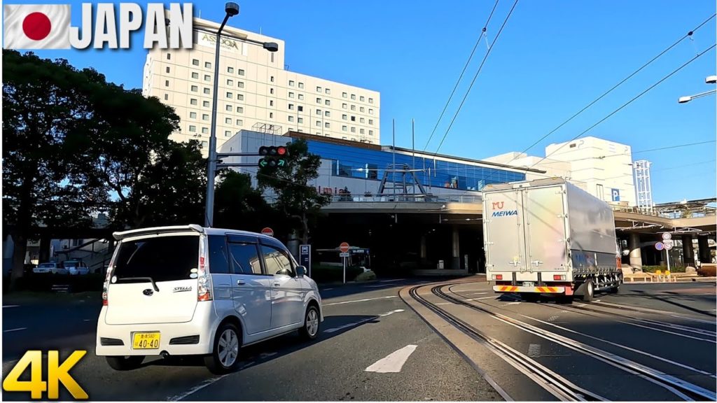 [4K]🏙️Dowtown TOYOHASHI -🚉Driving tour Aichi, JAPAN, 愛知県, 豊橋市