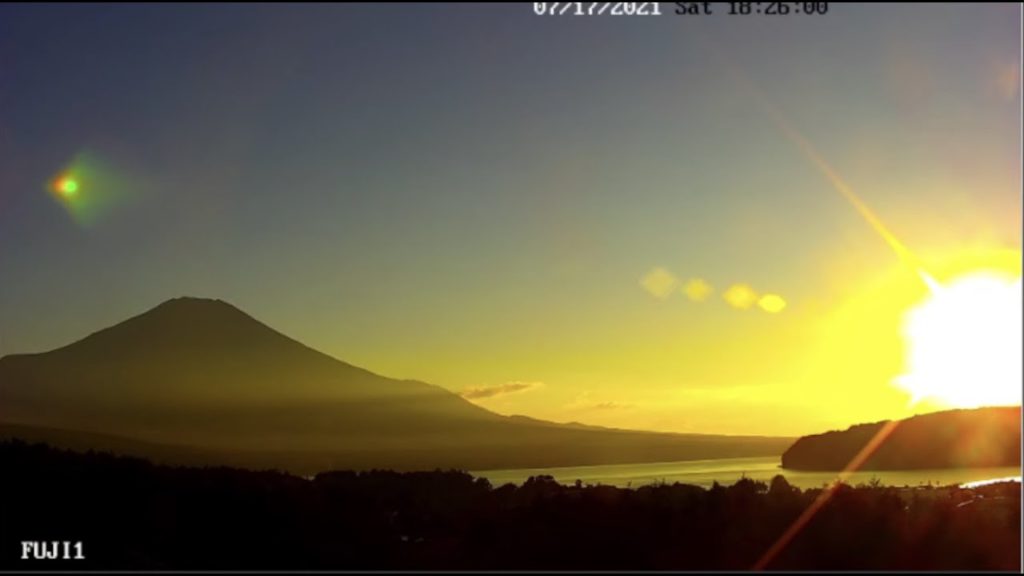 夕焼け富士、富士山ライブ、星空ライブ。山中湖ライブカメラ、赤富士、 "Mt. Fuji  Live Camera, Yamanakako Live Camera Japan