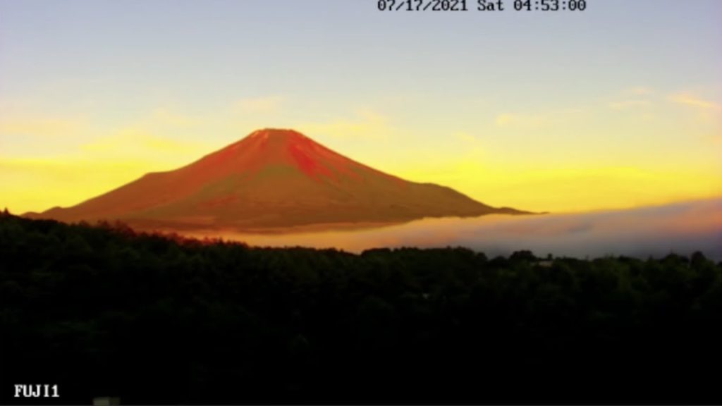 赤富士、富士山ライブ、星空ライブ。山中湖ライブカメラ、赤富士、 "Mt. Fuji  Live Camera, Yamanakako Live Camera Japan