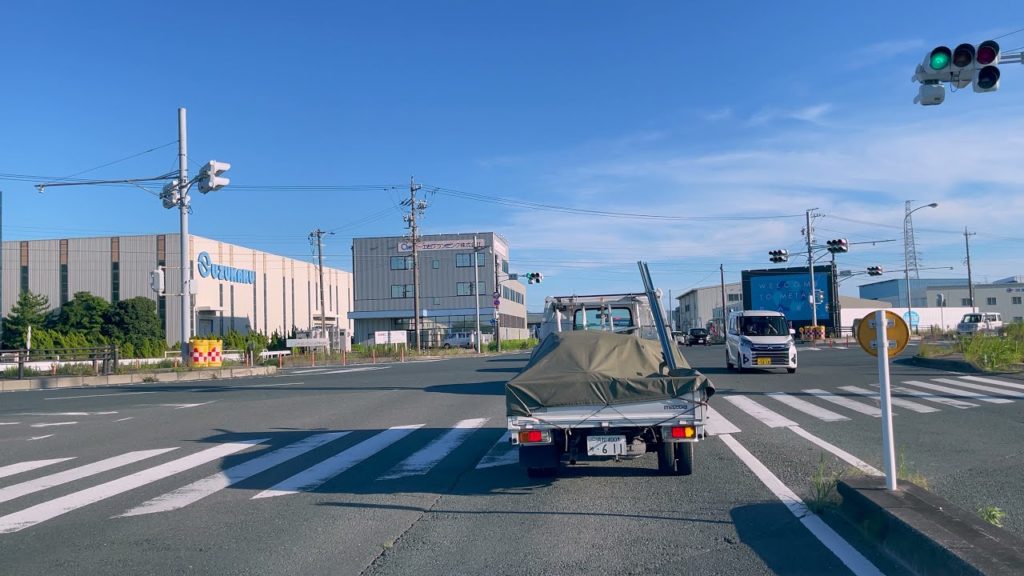 4K RAW Video | Leaving Hamamatsu City Driving Along Route 1