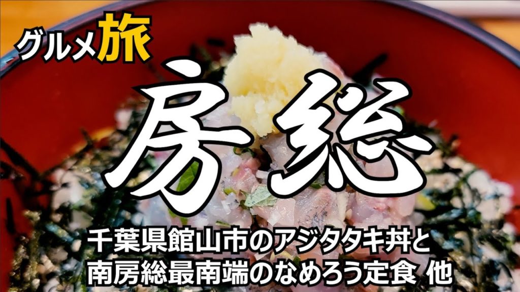 房総グルメ ひとり旅 千葉県館山市のアジタタキ丼と南房総最南端のなめろう定食 他