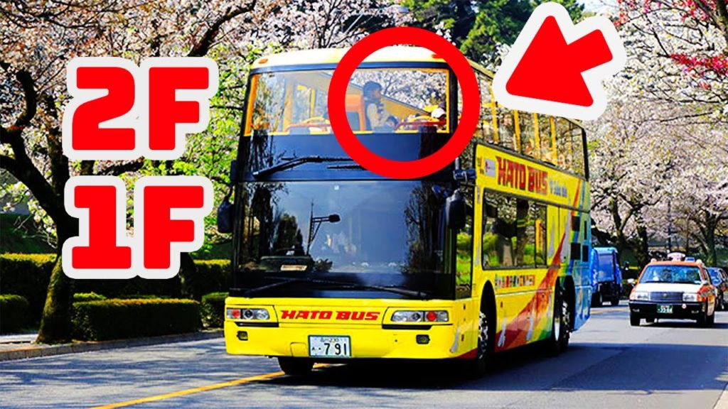 The most beautiful Double Decker Bus Tour in Japan😆 First Class Front Seat on the 2nd floor | 4K