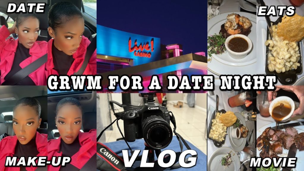 GRWM FOR A DATE NIGHT | WENT TO THE PRIME RIB| NAILS | TRIED TO DO MY MAKE-UP & ETC.