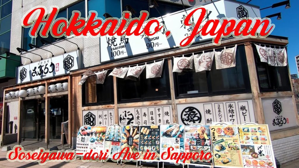 Walking in Hokkaido, Japan. Soseigawa-dori Ave in Sapporo. ORANGE ua