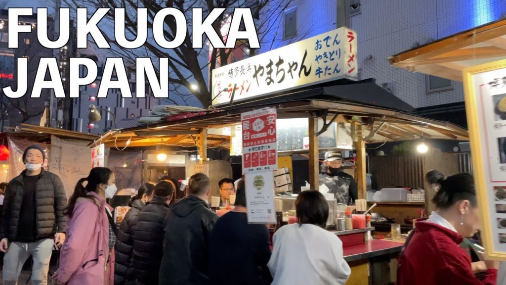 【4K】Hakata at Night, Canal city & Food Stalls Street | FUKUOKA, Japan