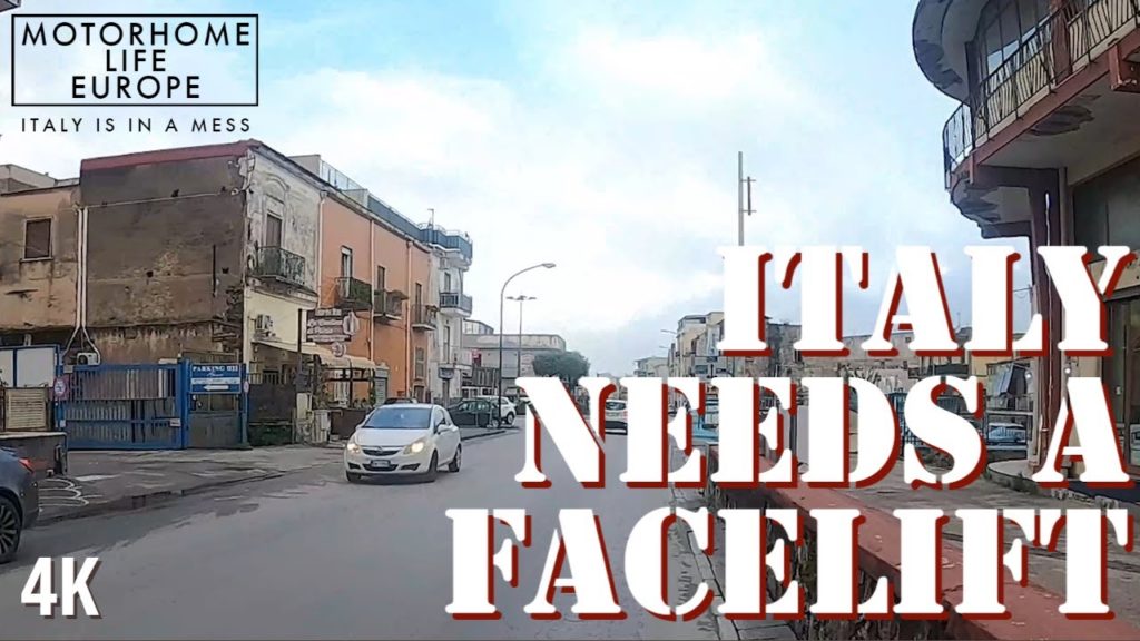 Italy Could Do With A Facelift…..Especially The Roads! – Motorhome Life Europe – ITALY – 4K Italy Could Do With A Facelift.....Especially The Roads! - Motorhome Life Europe - ITALY - 4K