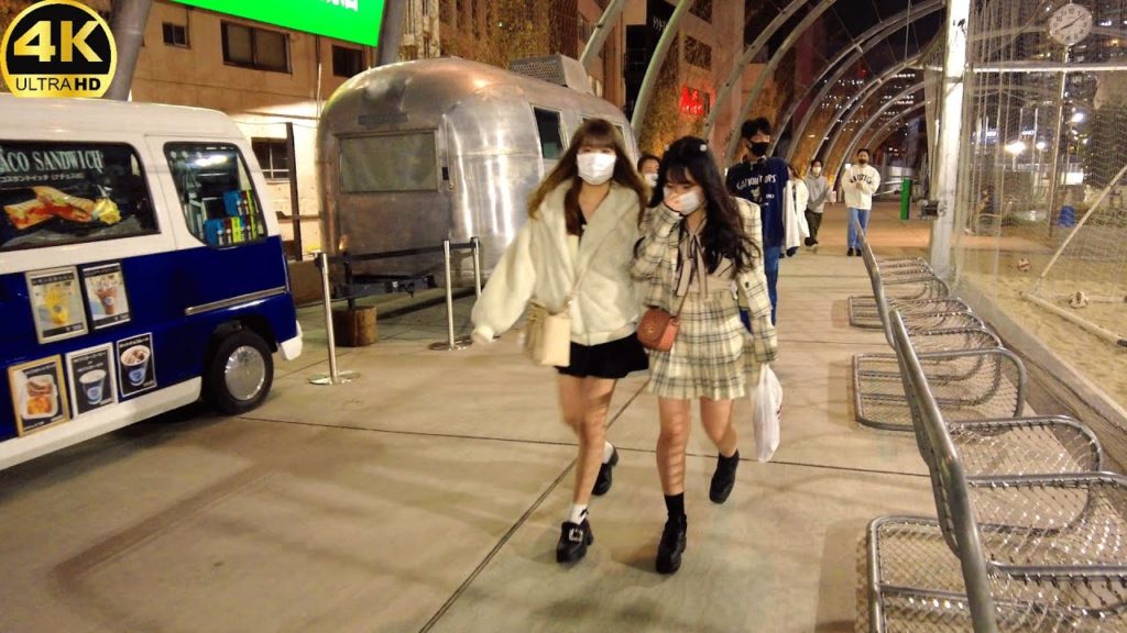 【4K】Tokyo Field Walk - Shibuya @night - April 2022