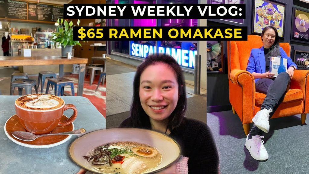 Sydney Weekly Vlog | NEW Senpai Ramen Omakase in Sydney NSW,  Solo Date Sydney Cafe hopping