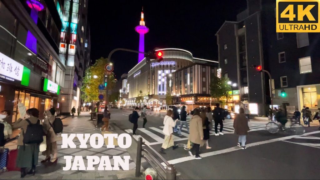 4K KYOTO JAPAN - Walking Around Kyoto Night Shopping Street Life In Japanese 2022 I Japan Walk TV