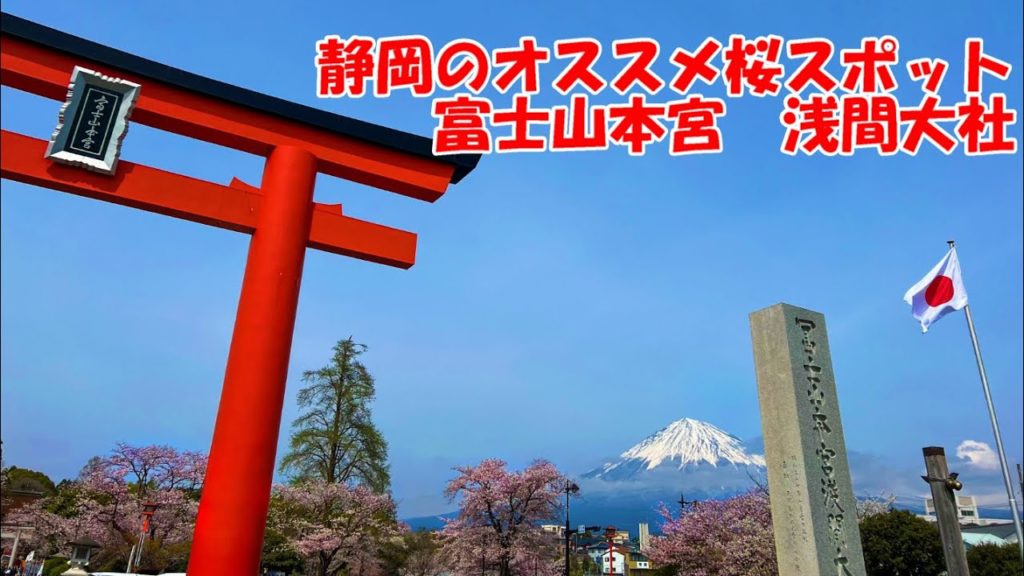 🇯🇵🌸🗻Best travel spot in Japan for Fujisan & Cherry blossom | Shizuoka Sengen Taisha
