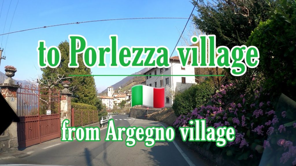 🚙 Driving from Argegno village_Como to Porlezza village_Como 03.2022 - Italy 🇮🇹