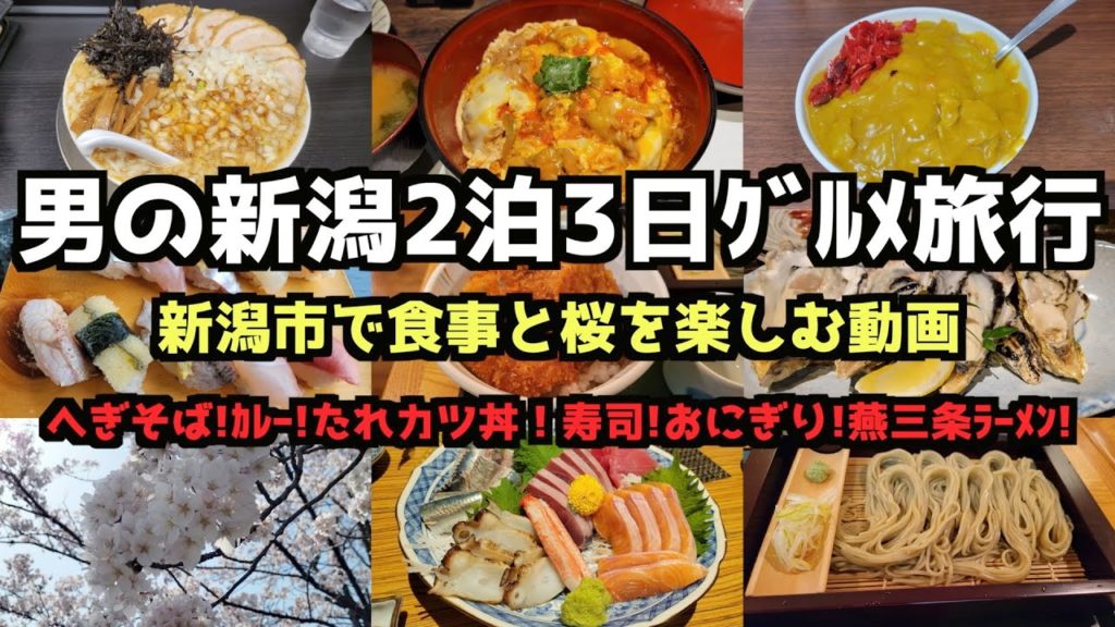 【新潟グルメ旅行】男の新潟2泊3日グルメ旅行4K　#新潟 #新潟旅行 #アパホテル&リゾート #新潟グルメ