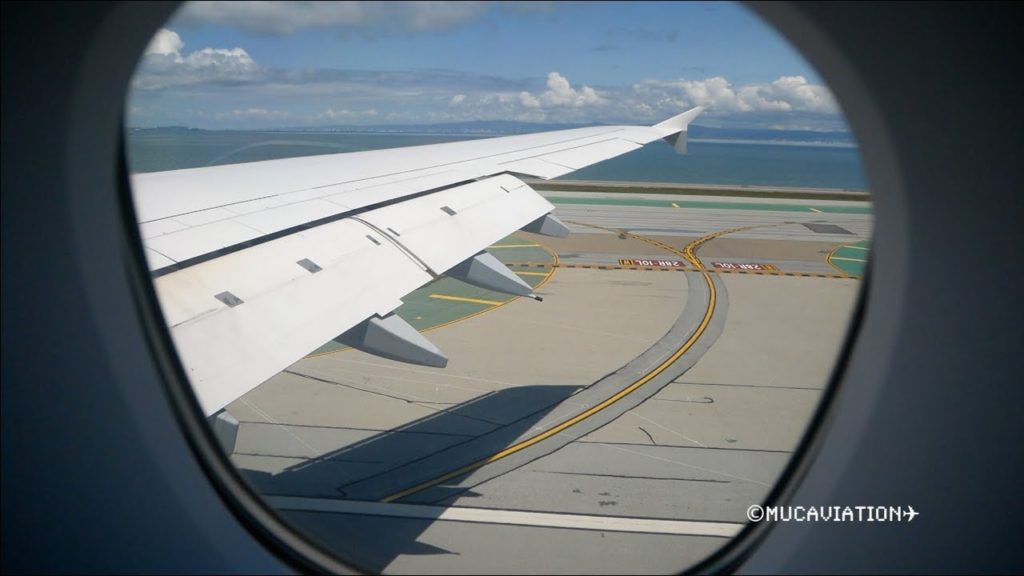 Lufthansa Airbus A380-800 Landing at San Francisco Airport
