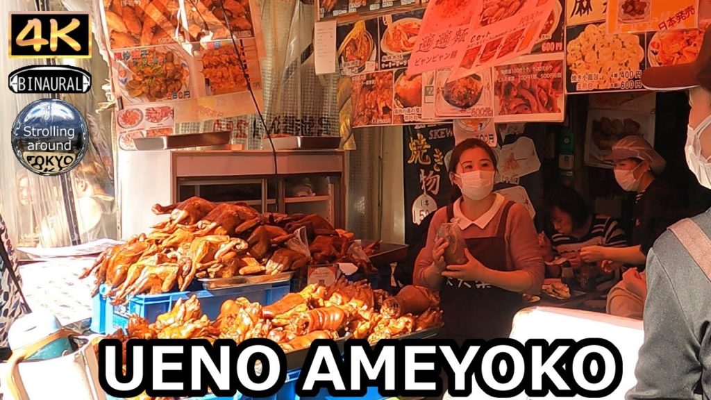 UENO Ameyoko's drinking district is thriving - 4K Tokyo Japan