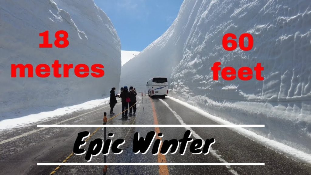 60 Feet. AMAZING snow walls of Japan.