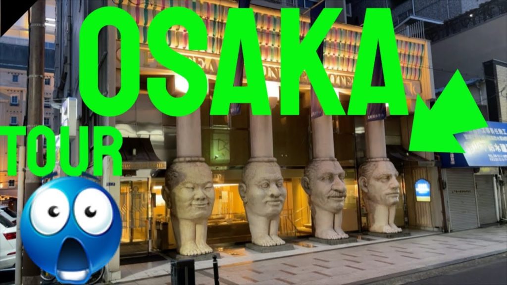 Dotonbori- Night time tour in the wild and busy street in Osaka, Japan