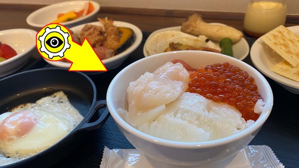 This is hotel breakfast🍙 One night stay at Dormy Inn, Otaru🛌🏾😴 Free ramen, Awesome breakfast buffet