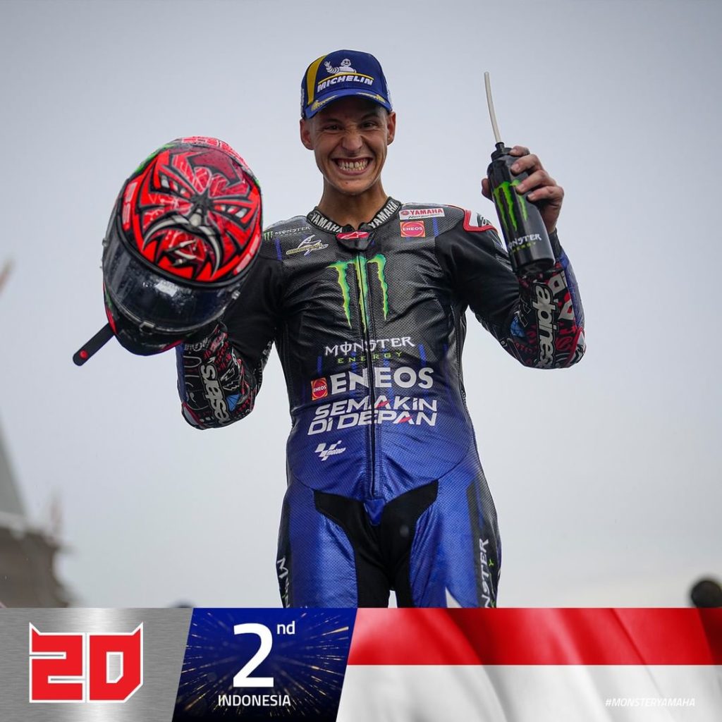 @fabioquartararo20 secured 2nd place last time out in Indonesia.  Will there be ...