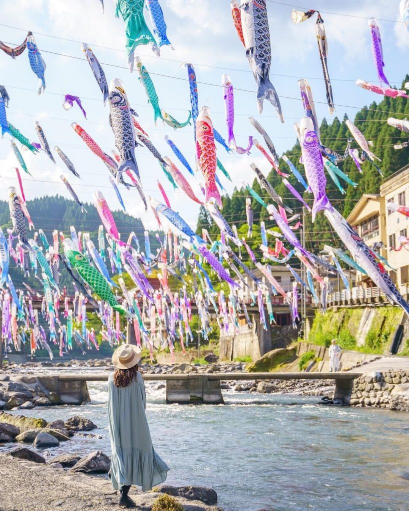 I’ll bet you’ve never seen so many colorful carp streamers in one place before, ...