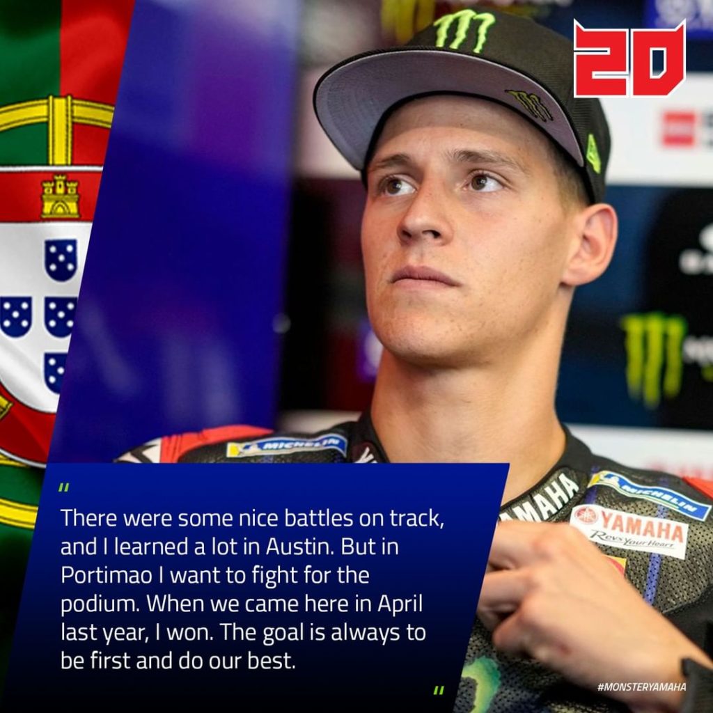 Birthday boy @fabioquartararo20 hopes to repeat his success at the 2021 Portugue...