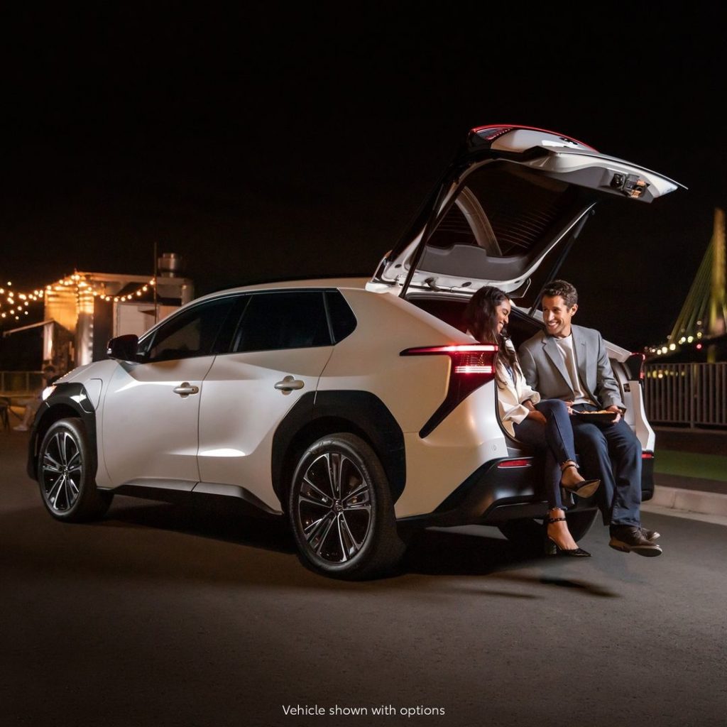 Now that's how you impress a date. The all-electric #bZ4X. #LetsGoPlaces...