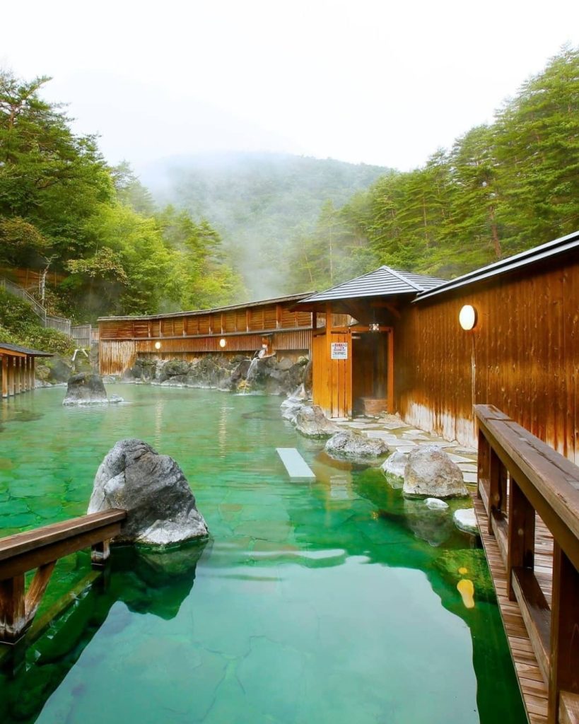 Soaking in an outdoor bath is one of the best ways to experience onsen (natural ...
