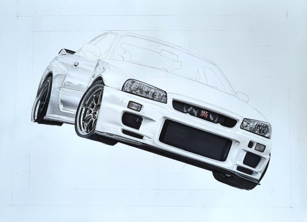 Check out this progress shot by @antonp.art of the #NissanGTR #R34! We can’t wai...