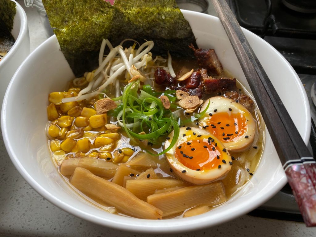 Homemade chashu tonkotsu ramen :)