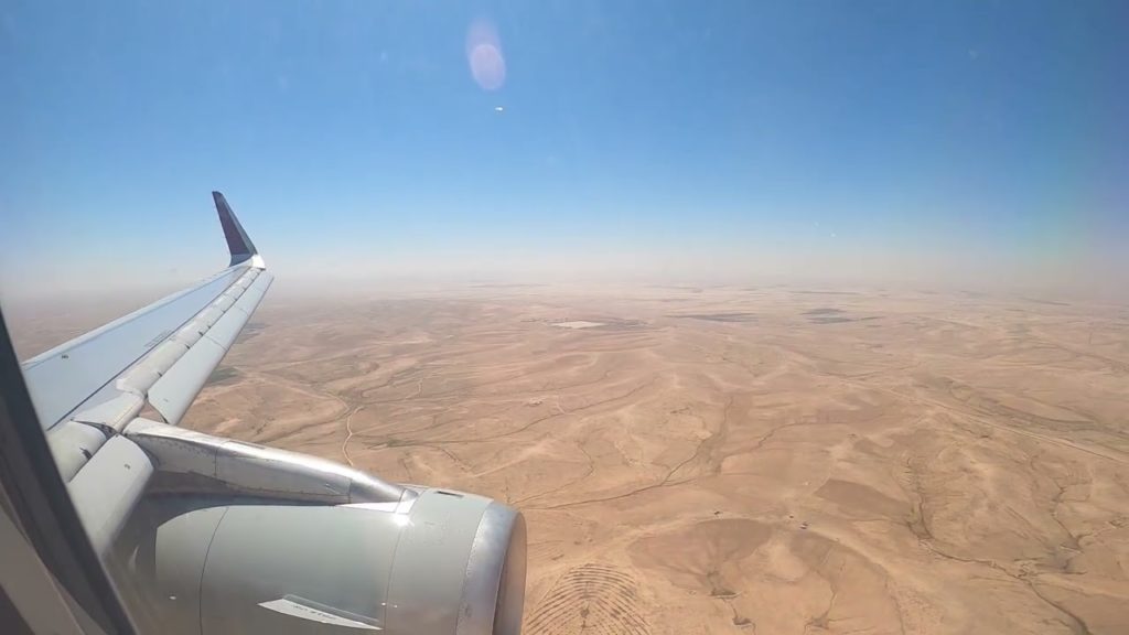 Landing at Queen Alia International Airport