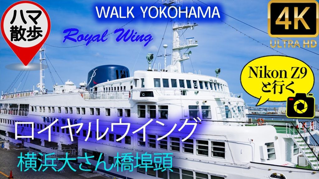 【横浜Walker】リーズナブル横浜港内クルーズ散歩！ROYAL WING ( NikonZ9 と行くお散歩 ) 4K UHD