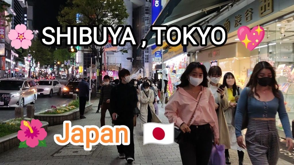[FHD] 💖 Shibuya walk. # Tokyo. Spring ☘️ . Japan  April 2022.