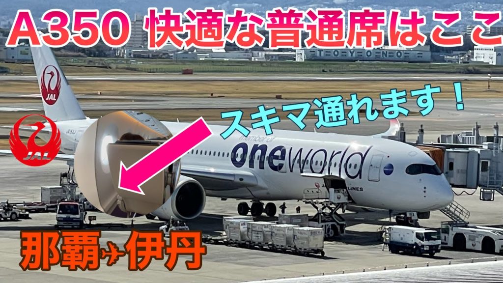 A350普通席の快適座席はここ！　窓側でも隣を気にせず移動できます