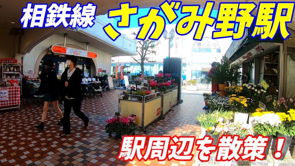 相鉄線、さがみ野駅周辺を散策！(Japan Walking around Sagamino Station)
