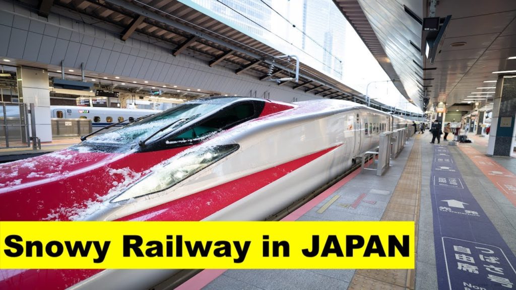 [4k] Riding Snowy Shinkansen from Tokyo to Akita, Tazawako Station | 東北新幹線#BulletTrainJapan #Sonya7C