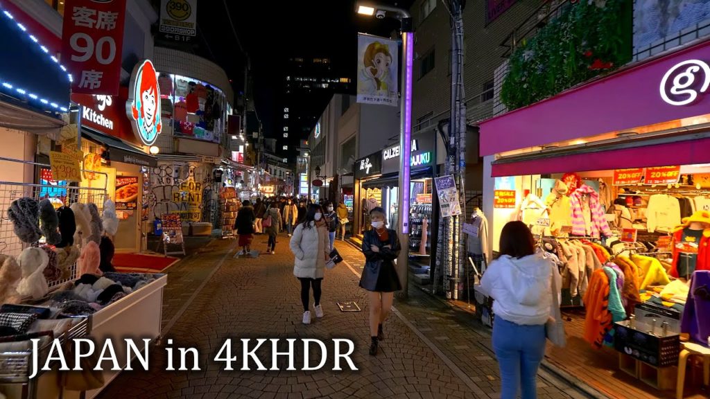 Tokyo Harajuku and Omotesando night walk・4K HDR