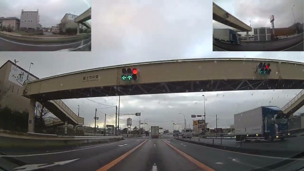 [drive japan 3画面]国道1号線 静岡県 沼津市原東町-富士市川成島 美土原 (Route1 Shizuoka Numazu-Fuji)