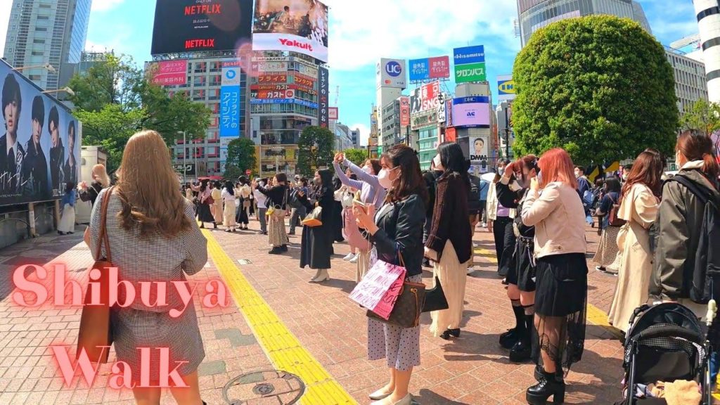 Stage of Ghostwire: Tokyo. Shibuya Tokyo in Japan walking tour. 【4K】4.2022