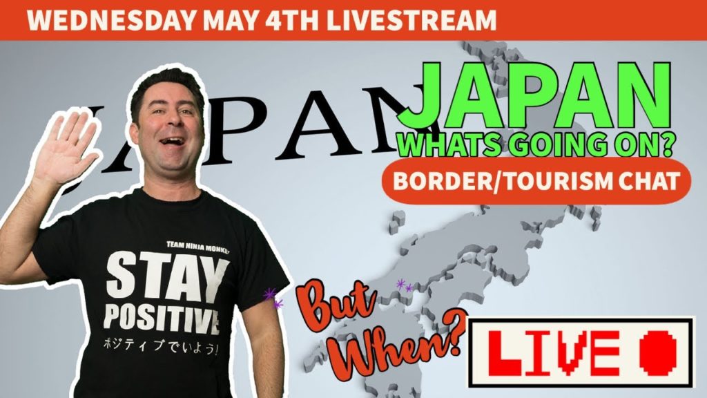 I'm Back! (4th May) JAPAN CHAT .. WHATS GOING ON IN JAPAN? (Border, Tourism , Q&A & More ) I'm Back! (4th May) JAPAN CHAT .. WHATS GOING ON IN JAPAN? (Border, Tourism , Q&A & More )