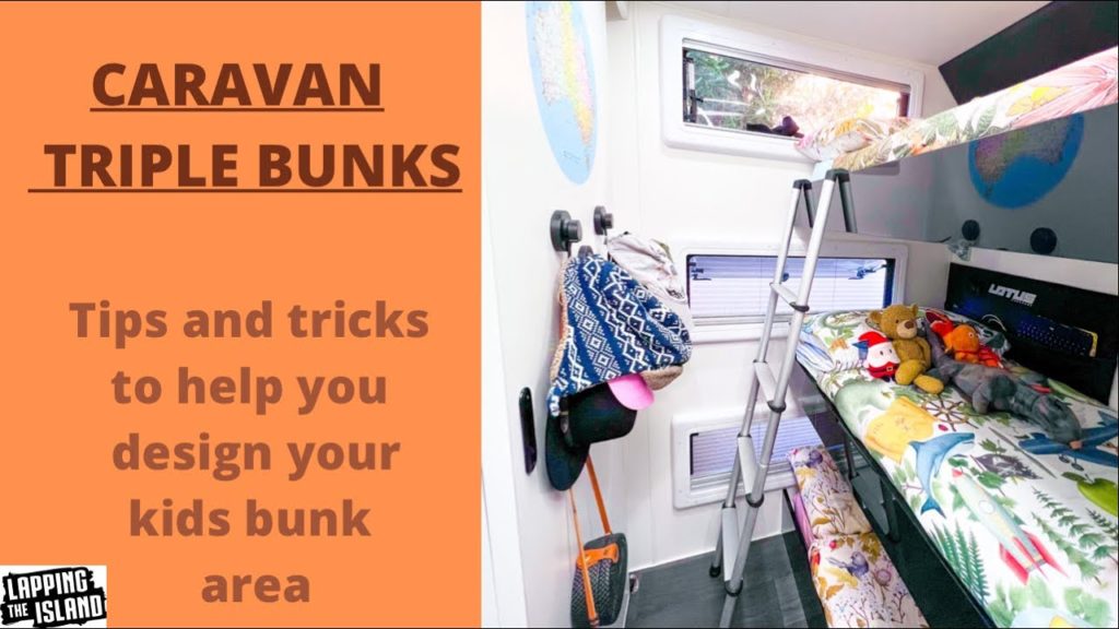 Caravan bunk area, Tips and Tricks to make travelling with kids easier ep18 Caravan bunk area, Tips and Tricks to make travelling with kids easier ep18